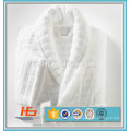 100% cotton hotel linen Ribs StripesVelour White bathrobe